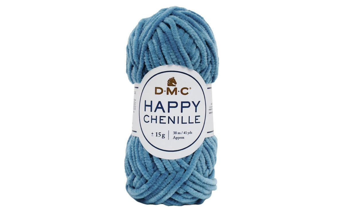 DMC Wolle Happy Chenille, azurblau