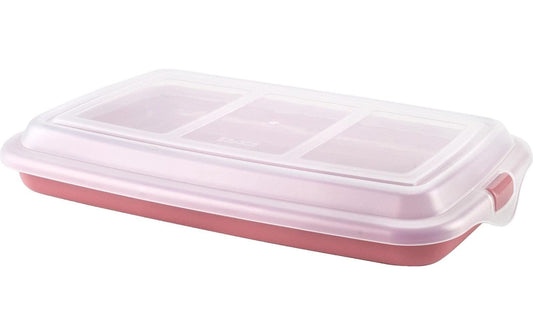 Ibili | Behälter rot für Wurstwaren/ | Aufschnitt 24,8x14,4 cm