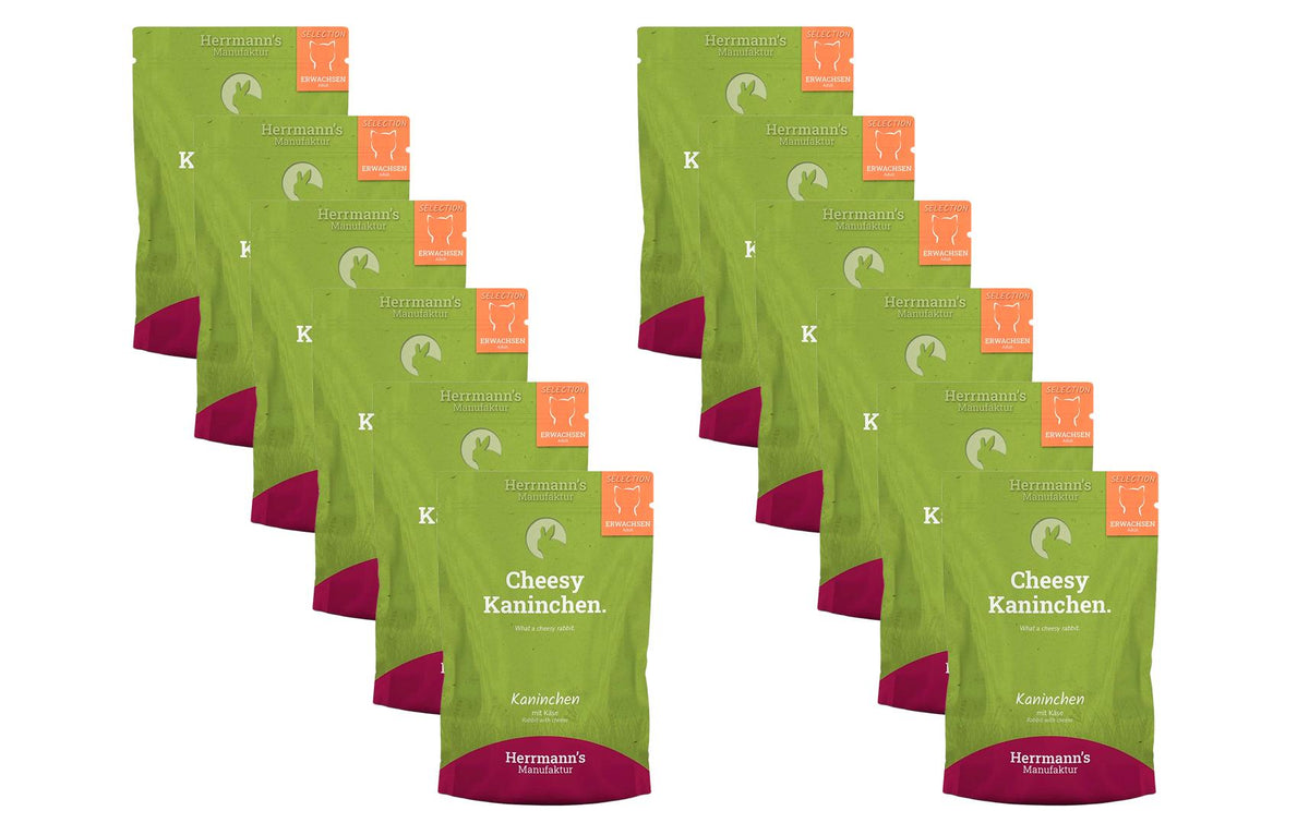 Herrmanns Cat Adult Kaninchen Käse