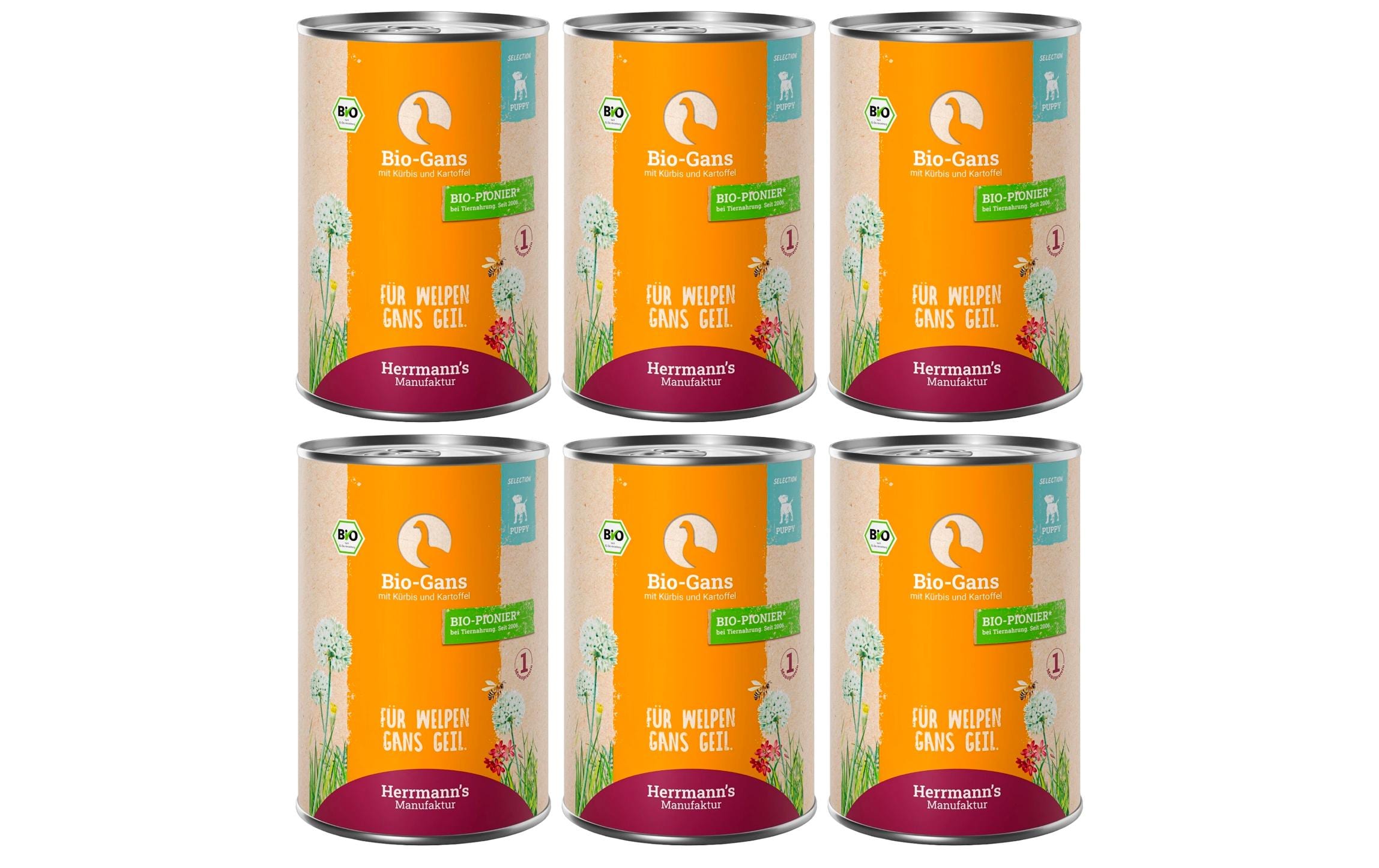 Herrmanns Dog Puppy Bio Gans Kürbis