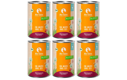 Herrmanns Dog Puppy Bio Gans Kürbis