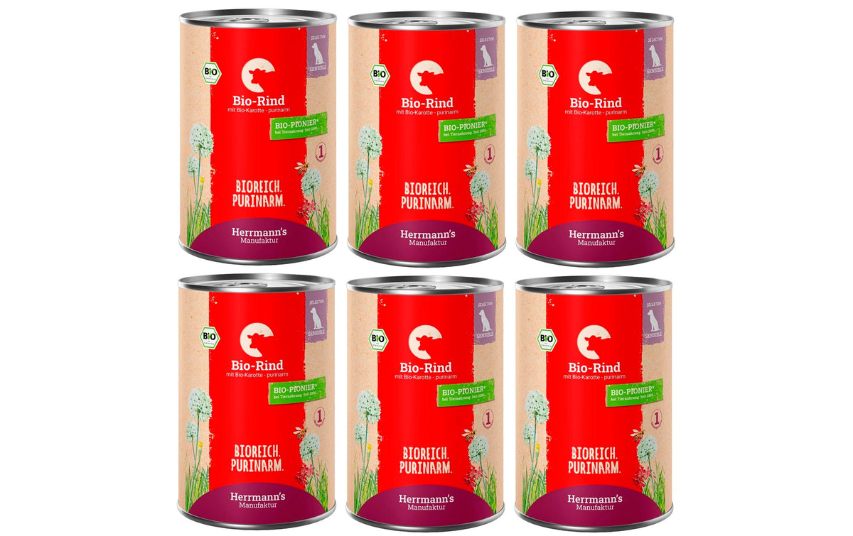 Herrmanns Dog Adult Sens. Bio Rind purinarm