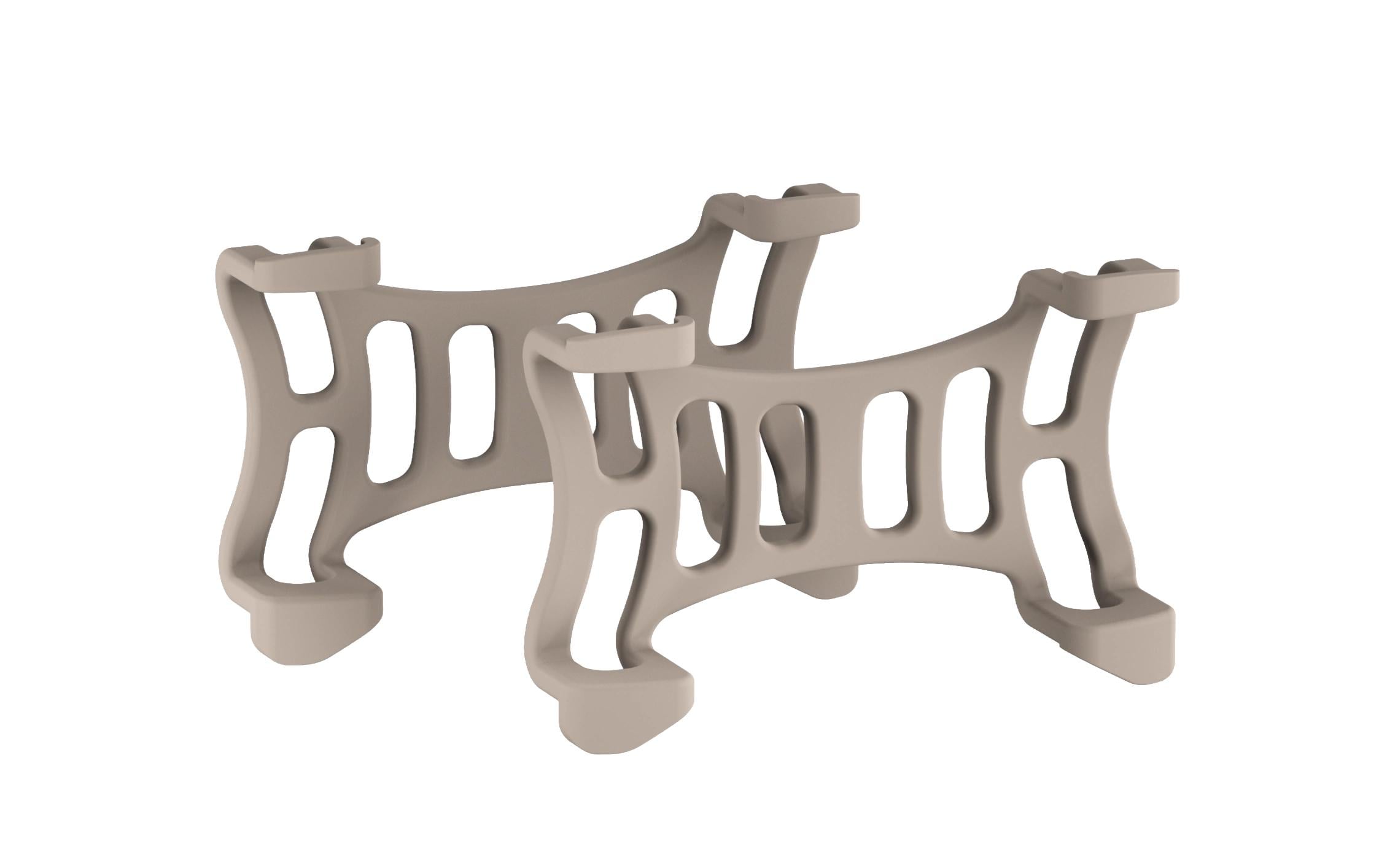 Tractive Dog 6 Klammern braun