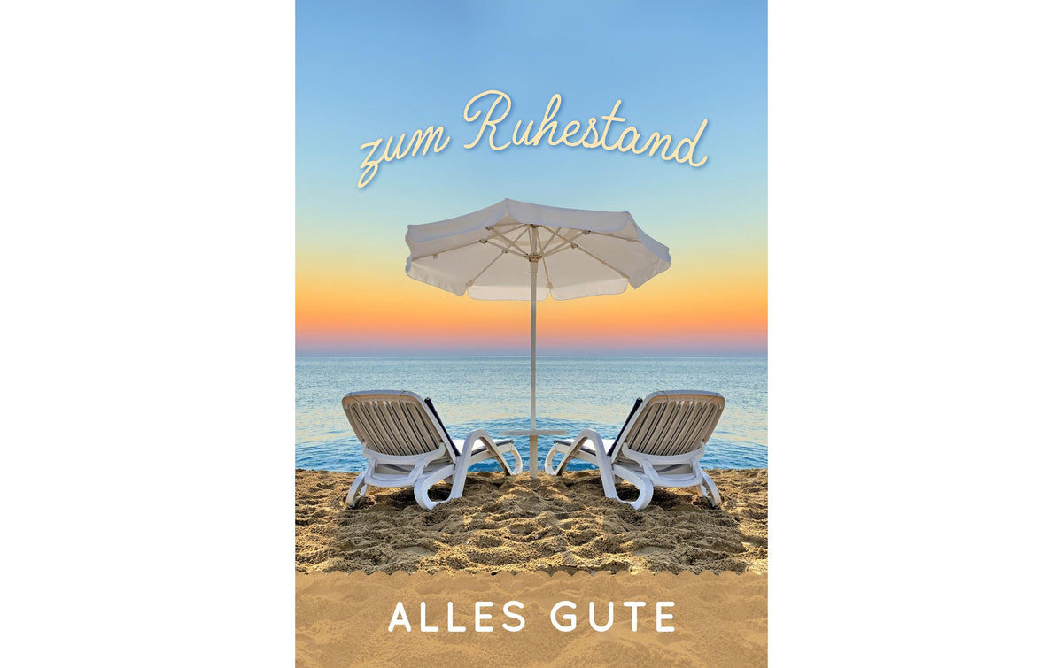 Cart Glückwunschkarte Ruhestand