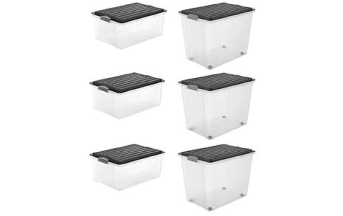Rotho Set Aufbewahrungsboxen 6 tlg. COMPACT