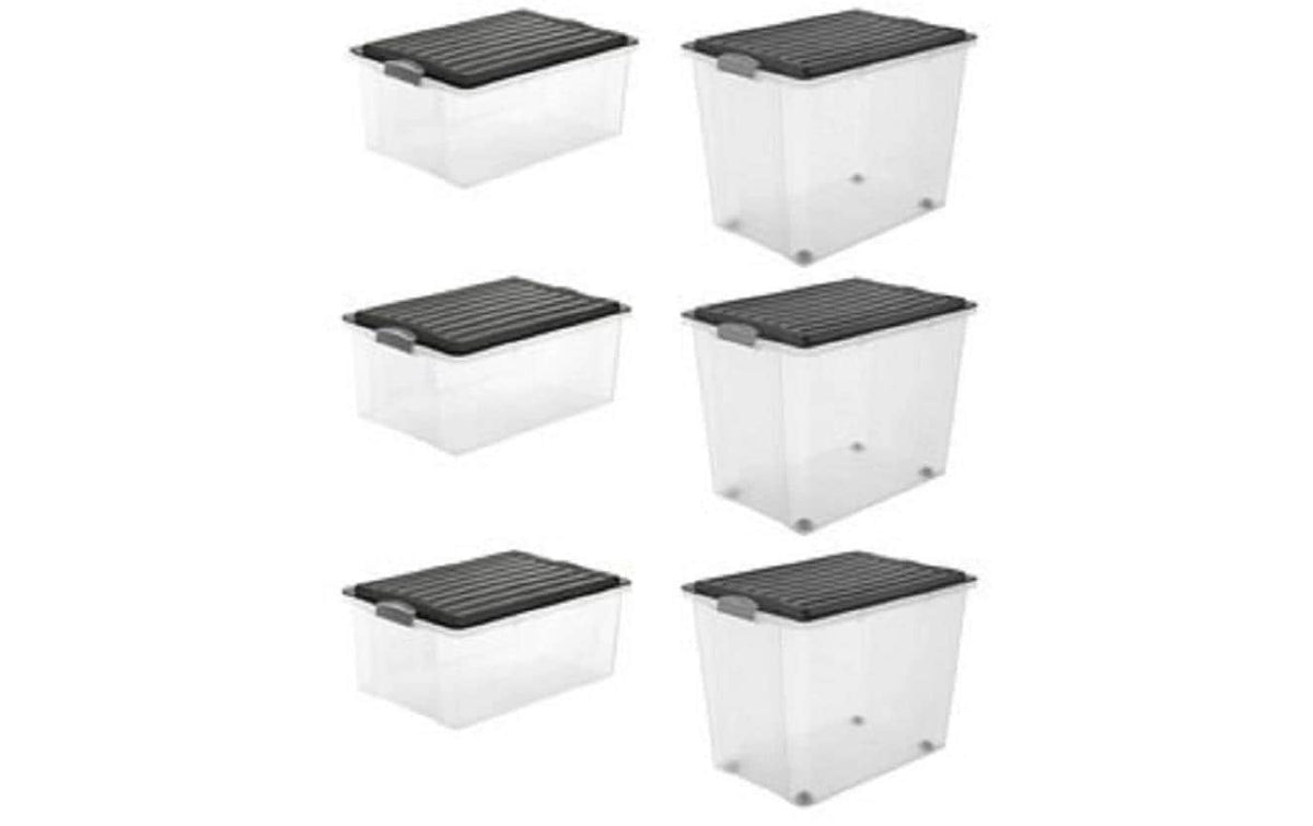 Rotho Set Aufbewahrungsboxen 6 tlg. COMPACT