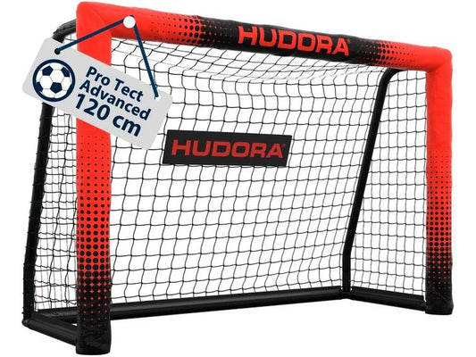 Hudora | Fussballtor Pro Tect 120 Advanced | schwarz/rot