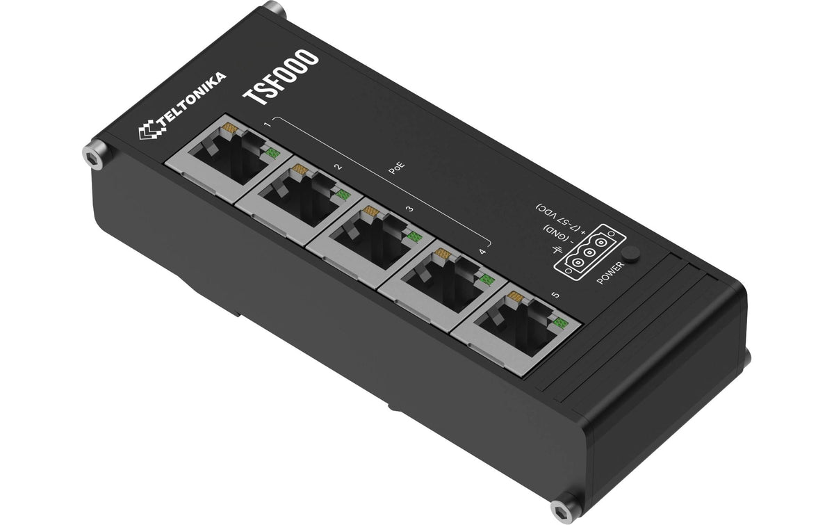 Teltonika TSF000 5Port PoE+ Industrieswitch