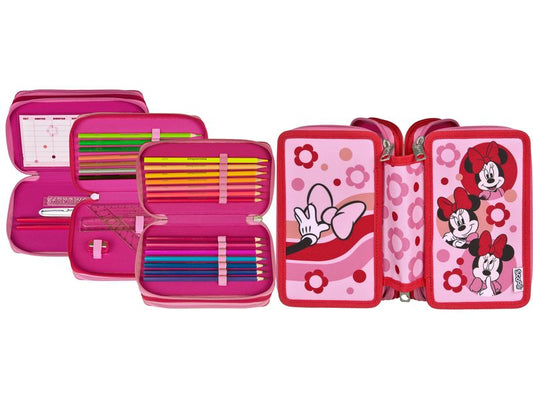 Scooli | Schüleretui Tripledecker Minnie | Mouse, gefüllt