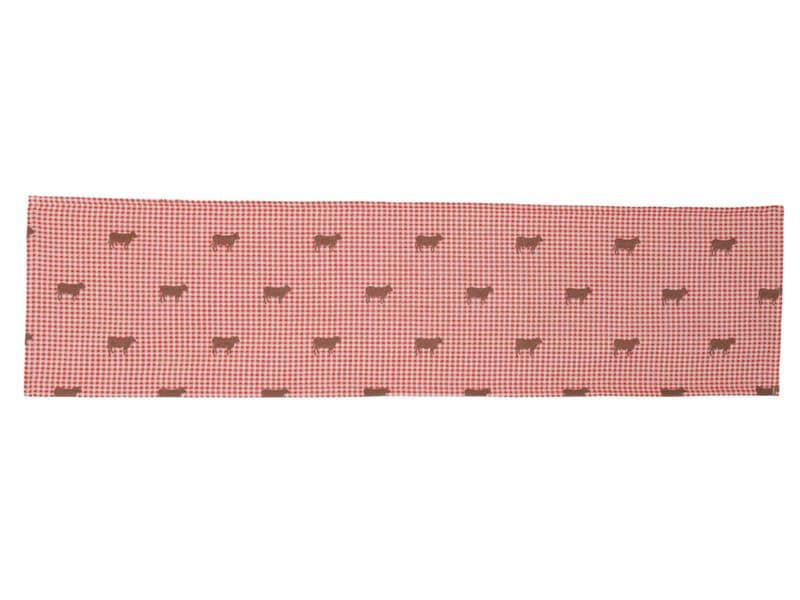 Hubatka | Tischläufer BELLA, rot | Tischläufer gesäumt 035x135cm