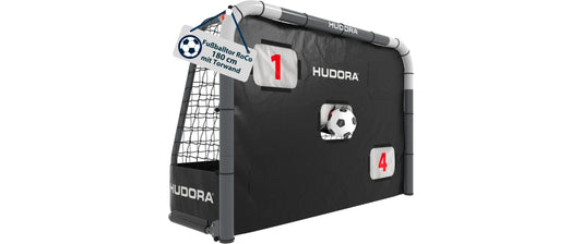 Hudora | Fussballtor Roco 180 grau | mit Torwand