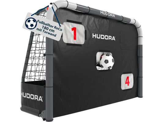 Hudora | Fussballtor Roco 180 grau | mit Torwand