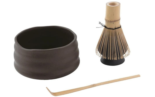 Paderno | 4-teiliges Matcha-Set | Keramik Bambus