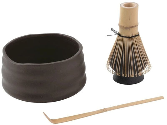Paderno | 4-teiliges Matcha-Set | Keramik Bambus