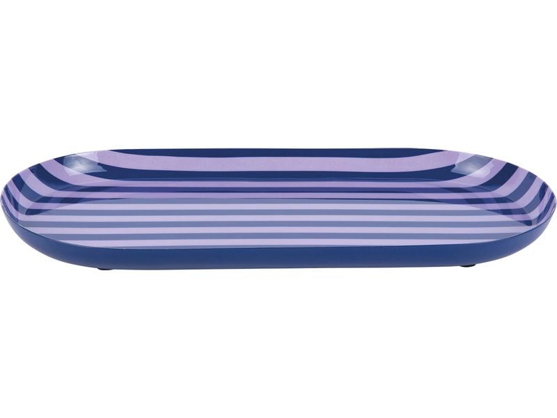 present time | Servierpl. Animado Oval Large | Cobalt blue w. soft purple