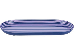present time | Servierpl. Animado Oval Large | Cobalt blue w. soft purple