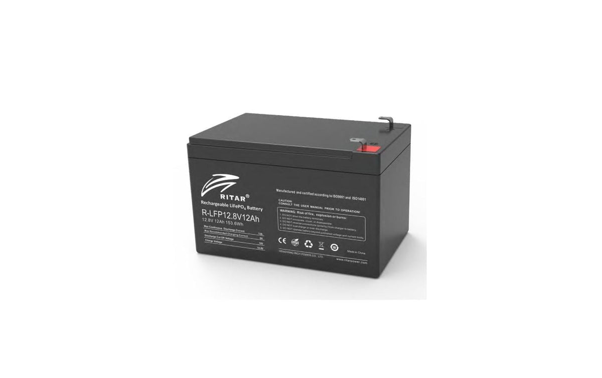 Ritar LiFePO4 Batterie 12,8V 12Ah
