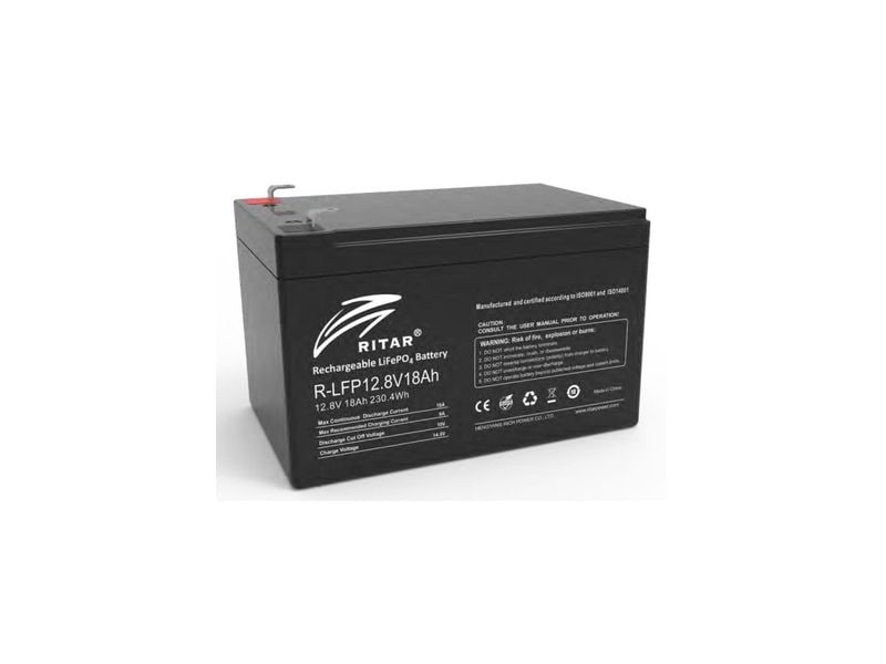 Ritar | LiFePO4 Batterie 12,8V 18Ah | 151 x 98 x 95mm