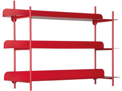 present time | Wandregal Cool Retro | Bright scarlet red