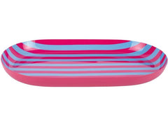 present time | Servierpl. Animado Oval Small | Bright pink w. soft blue