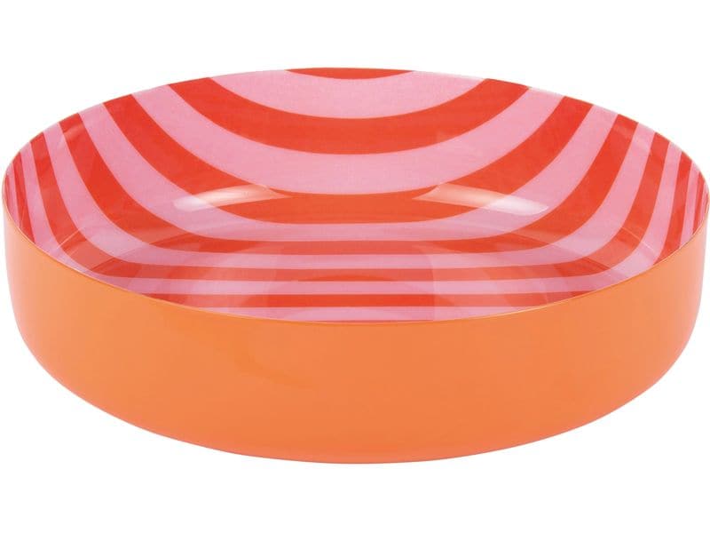 present time | Bowl Animado Medium | Bright orange w. soft pink