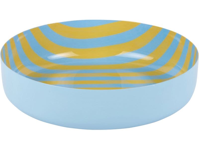present time | Bowl Animado Medium | Citrine yellow w. soft blue