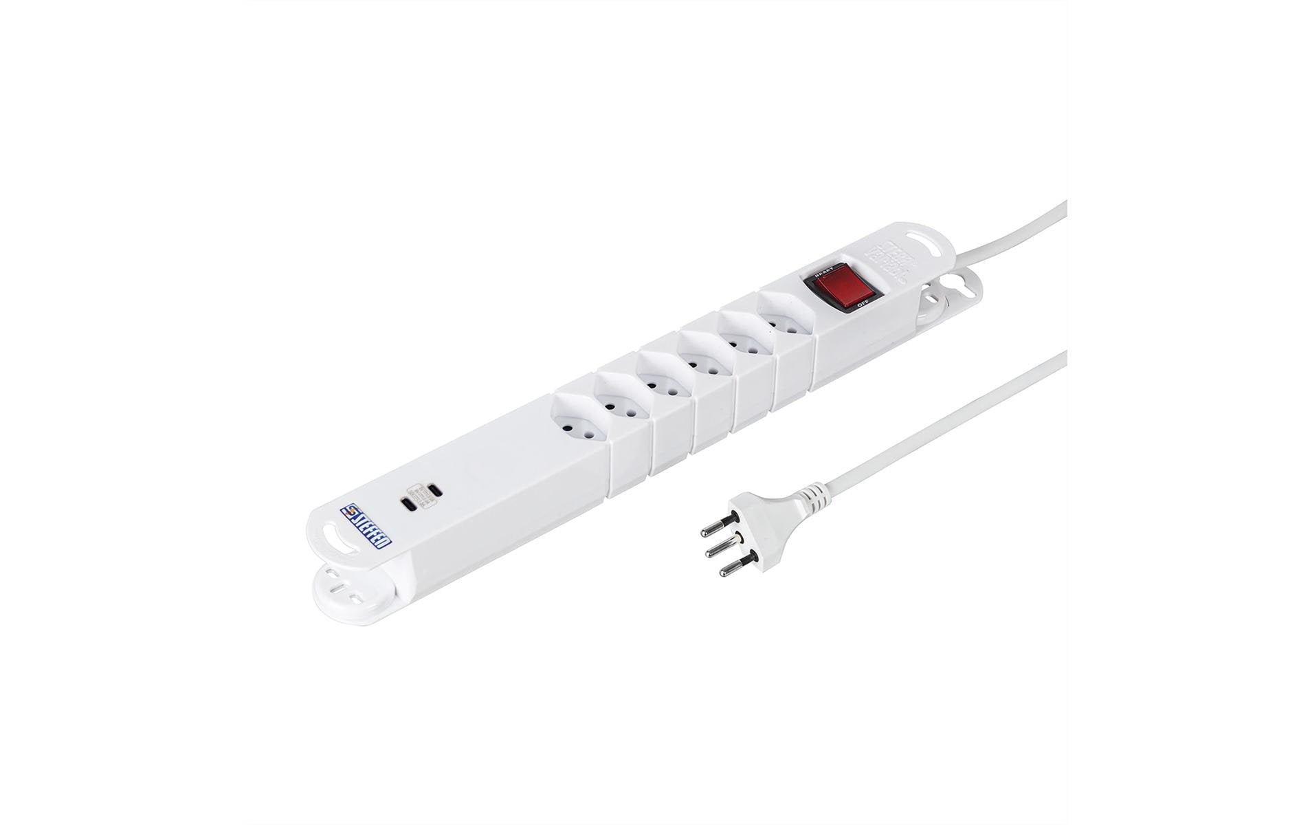 Steffen VARIABL 6xT13 2xUSB-C 18w ws