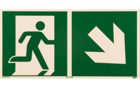 P.R.O. Rettungsweg rechts abwärts