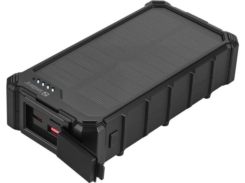 Sandberg | Powerbank Solar CampLED 20000mAh | USB 2xC 1xA, Licht, Solar