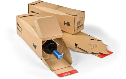 Antalis | Colomopac Weinversandkarton 1 Flasche 7.5dl | 305x74x74mm, 1 Stück