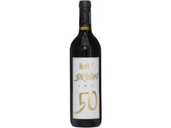 Dreams and Fantasy | Rotwein | Happy Birthday 50, gold, 75cl