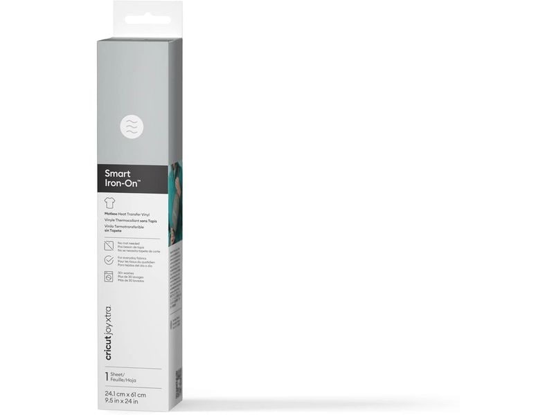 Cricut | Aufbügelfolie Joy Xtra Smart silber | 21 x 61 cm