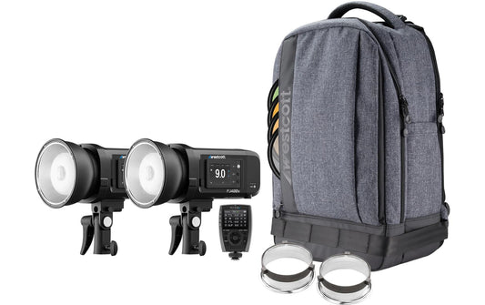 Westcott | FJ400 II 2-Light Backpack Kit | with FJ-X3 M Universal Wireless Trigger