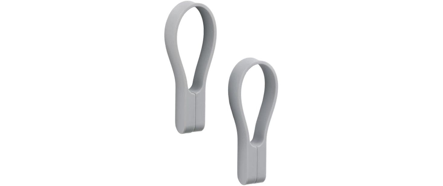Zone Handtuchhalter Loop 2 Stück, Grau