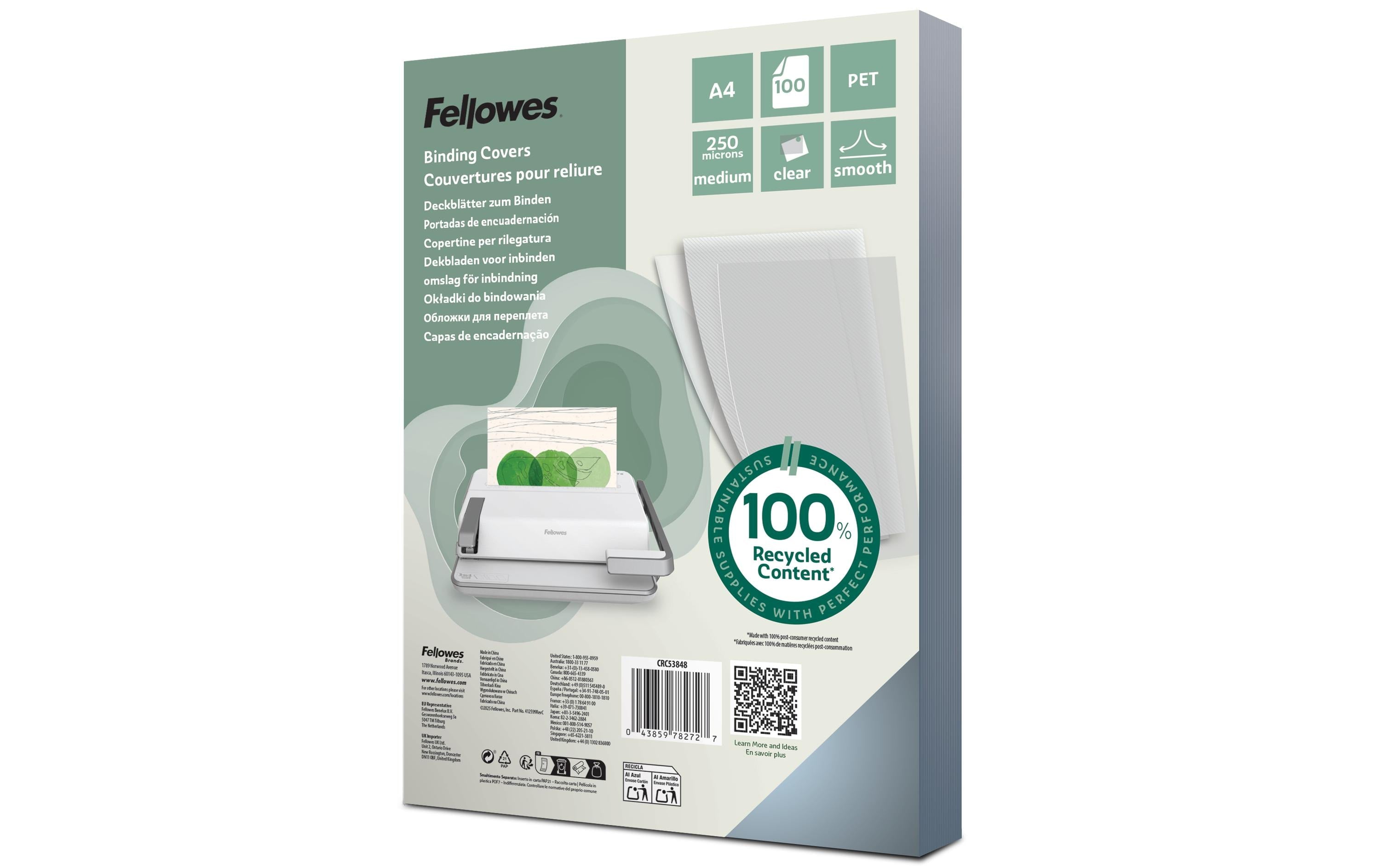 Fellowes recycelte PET Deckblätter