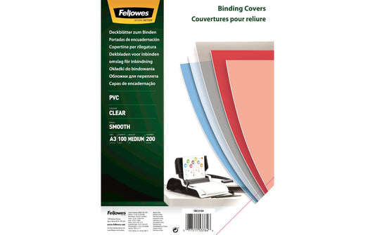 Fellowes Deckblatt Transparent,200 Micron