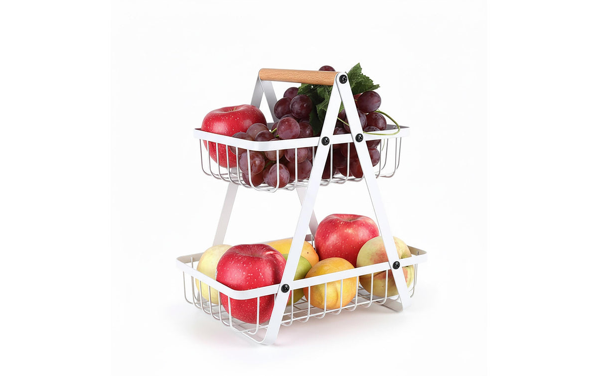 relaxdays Obst Etagere 2 Etagen
