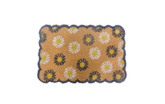 relaxdays Fussmatte Blumen
