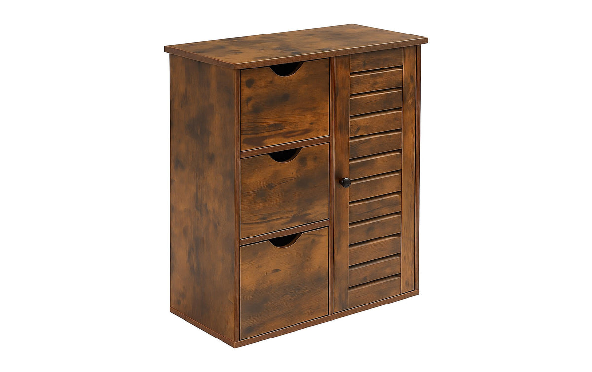 relaxdays Badezimmerschrank mit 3 Schubl.