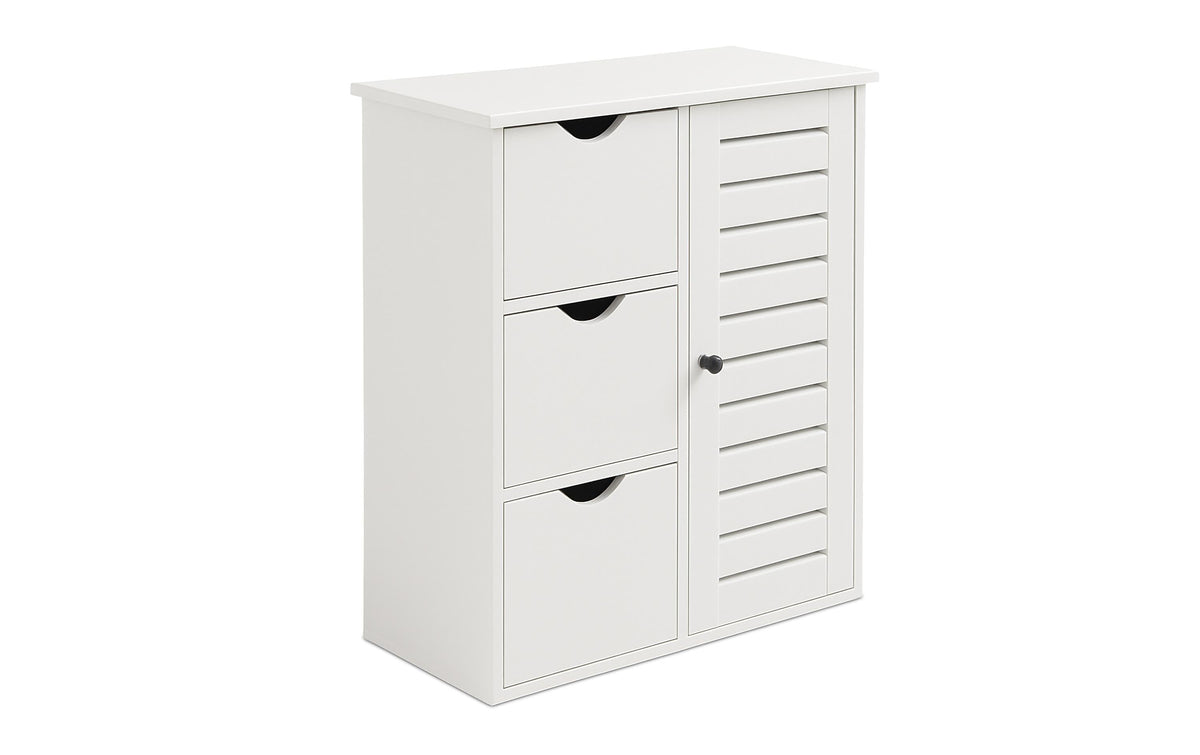 relaxdays Badezimmerschrank mit 3 Schubl.