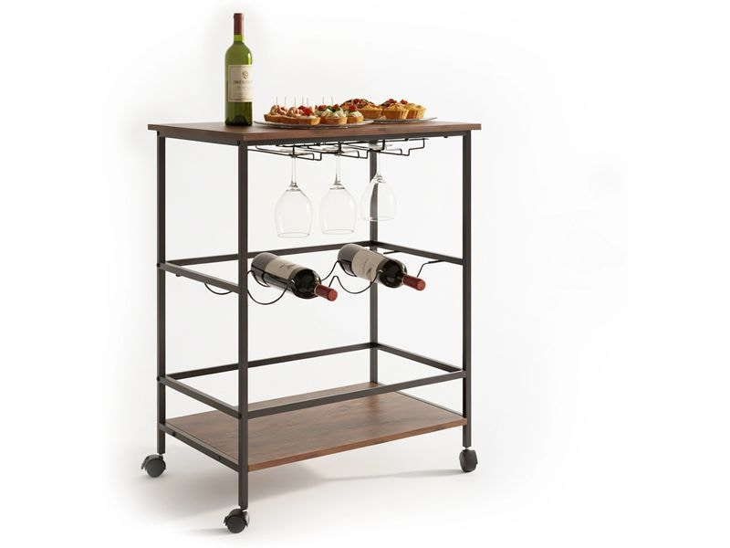 relaxdays | Servierwagen für Wein | MDF, China