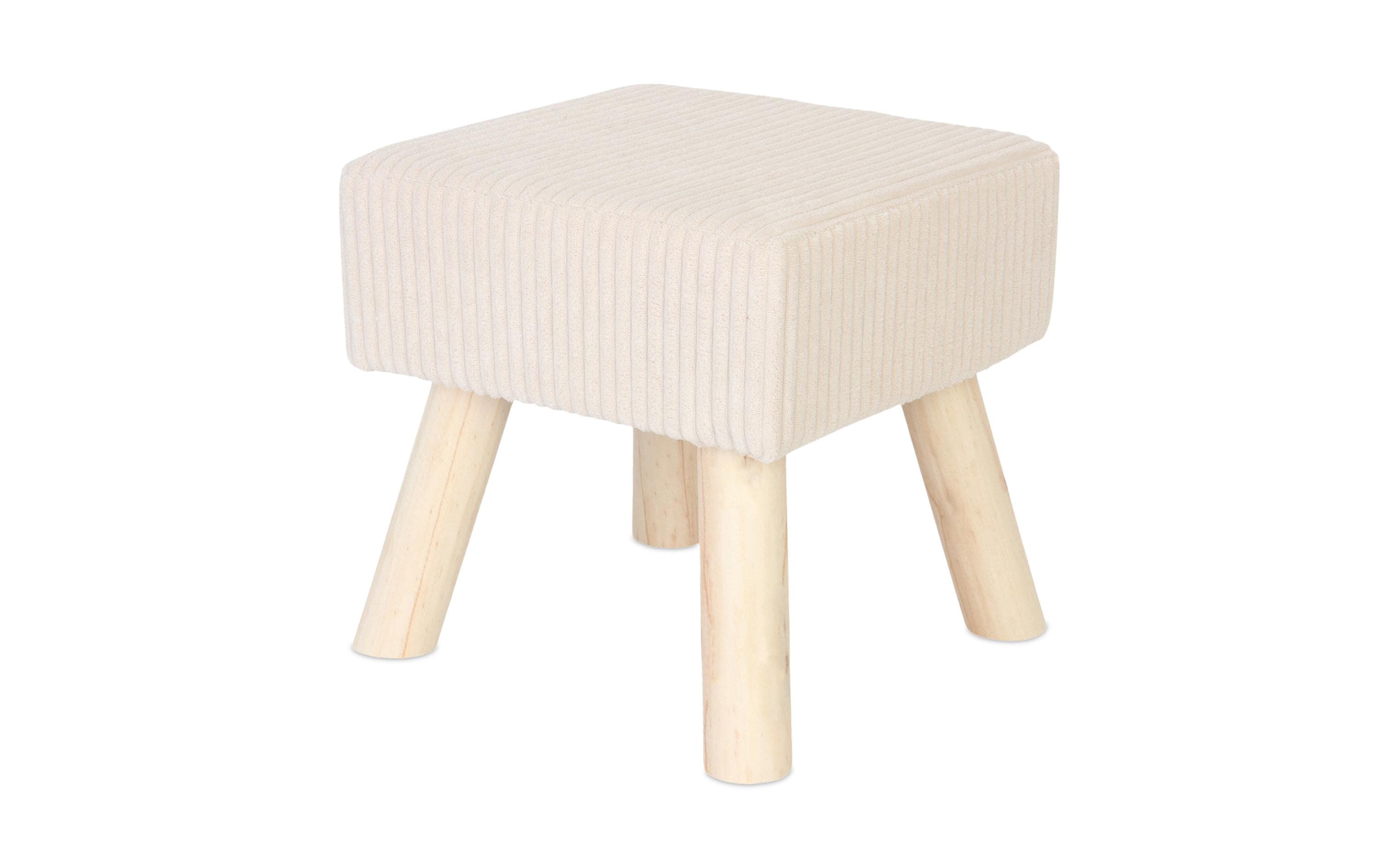 relaxdays Hocker Cord Quadratisch