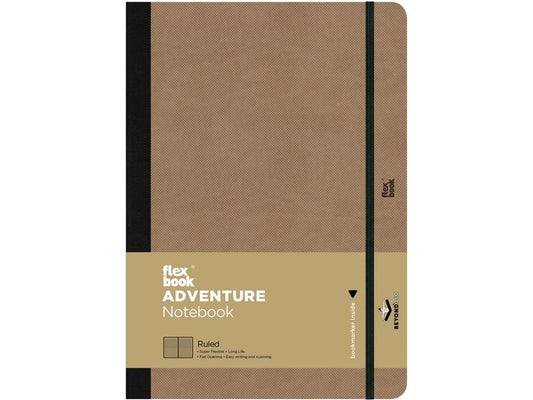 Flexbook | Adventure Notebook liniert | 17x24cm, camel
