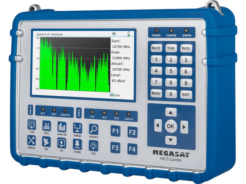 CE-Scouting | Megasat HD 5 Combo | Messgerät für DVB-S2, DVB-C2, DVB-T2
