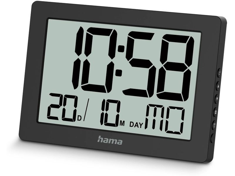 Hama | Digitale Wanduhr Ko Tao, Schwarz | -