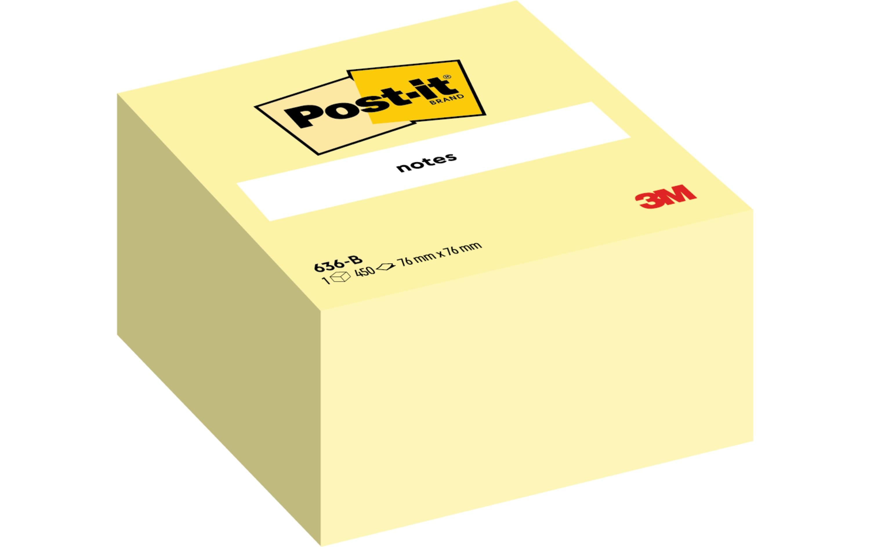3M Post-it Haftnotizen Würfel, gelb
