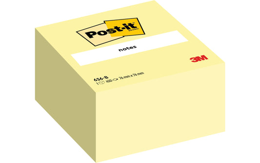 3M Post-it Haftnotizen Würfel, gelb