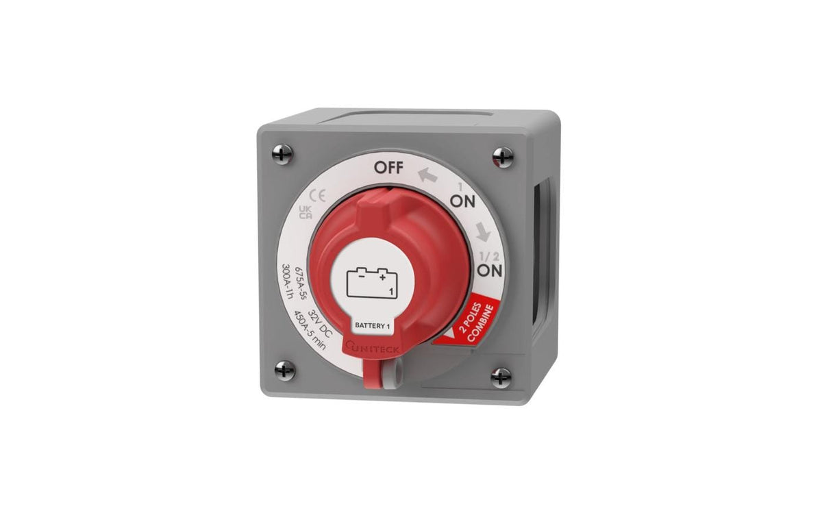 Uniteck Batterietrennschalter 300A Dual