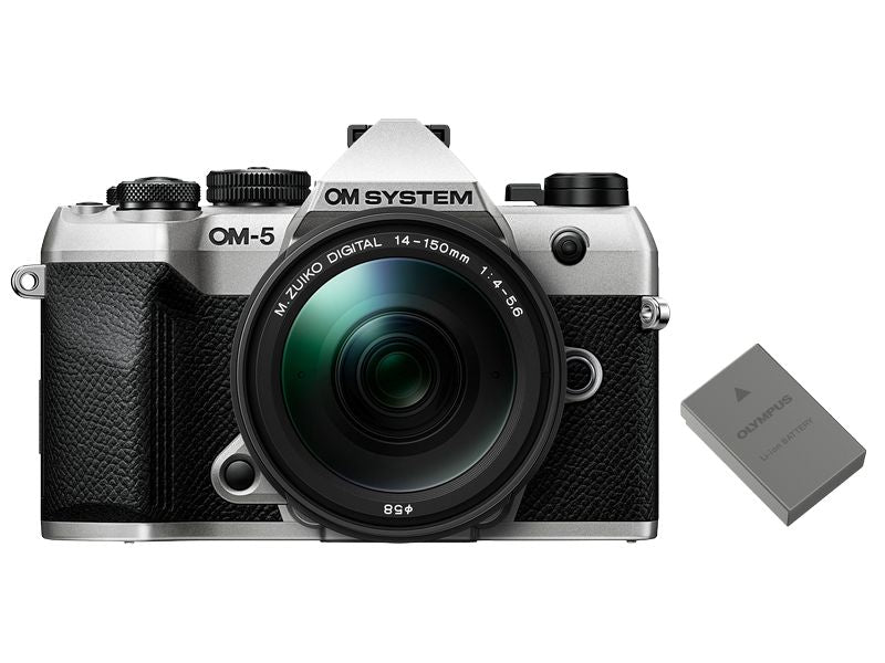 OM-System | OM System OM-5 Camera Kit Silver 14-150 | inkl. Akku