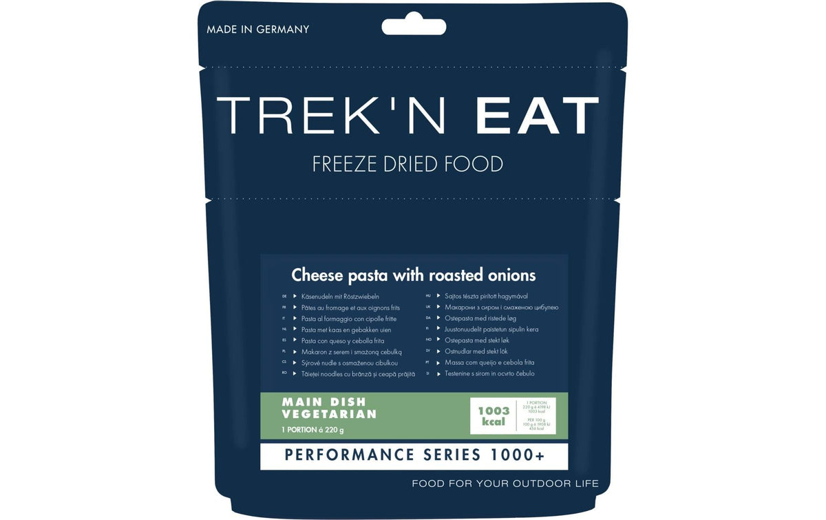 TREK'N EAT Käsenudeln mit Röstzwiebeln